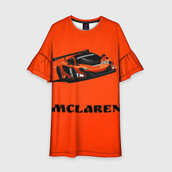 Платье клеш для девочки Mclaren, цвет: 3D-принт