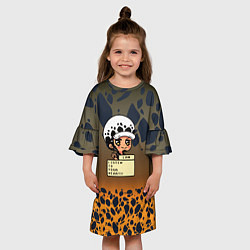 Платье клеш для девочки Чиби Ло, цвет: 3D-принт — фото 2