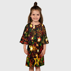 Платье клеш для девочки Яркий день, цвет: 3D-принт — фото 2