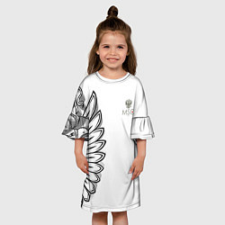 Платье клеш для девочки Russia MSKSide 3D Logo New 202223, цвет: 3D-принт — фото 2