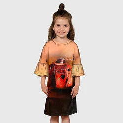 Платье клеш для девочки Агата Кристи OPIUM, цвет: 3D-принт — фото 2