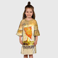 Платье клеш для девочки ГОВОРИТ и ПОКАЗЫВАЕТ - ПИКНИК, цвет: 3D-принт — фото 2