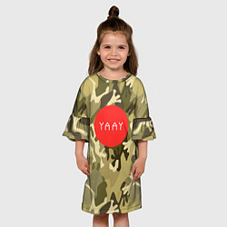 Платье клеш для девочки YAAY, цвет: 3D-принт — фото 2