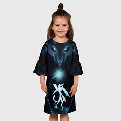 Платье клеш для девочки Дух-хранитель Ори, цвет: 3D-принт — фото 2