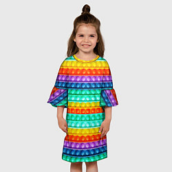 Платье клеш для девочки ПОП ИТ ANTI-STRESS, цвет: 3D-принт — фото 2