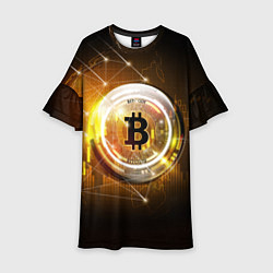 Детское платье КРИПТОВАЛЮТА БИТКОИН