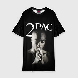 Платье клеш для девочки TUPAC, цвет: 3D-принт