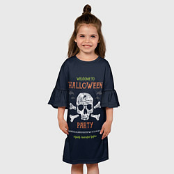 Платье клеш для девочки Halloween Party, цвет: 3D-принт — фото 2