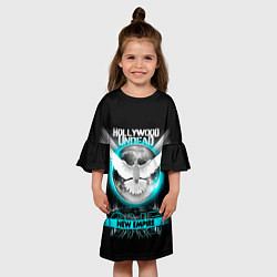 Платье клеш для девочки New Empire, Vol 1 - Hollywood Undead, цвет: 3D-принт — фото 2