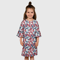 Платье клеш для девочки USA, цвет: 3D-принт — фото 2