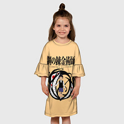 Платье клеш для девочки Стальной Алхимик Селим Бредли, цвет: 3D-принт — фото 2
