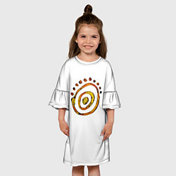 Платье клеш для девочки Дух Лета, цвет: 3D-принт — фото 2