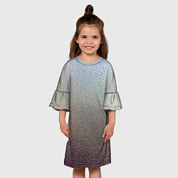 Платье клеш для девочки Металликскин, цвет: 3D-принт — фото 2