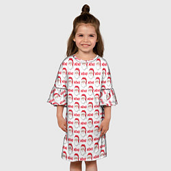 Платье клеш для девочки Хо-Хо, цвет: 3D-принт — фото 2