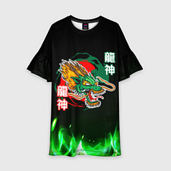 Детское платье Китайский огненный дракон