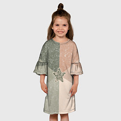 Платье клеш для девочки Звезда на фоне АПВ 6 1 2, цвет: 3D-принт — фото 2