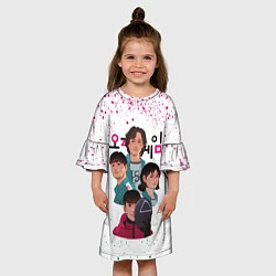 Платье клеш для девочки 067 218 456 Коп, цвет: 3D-принт — фото 2