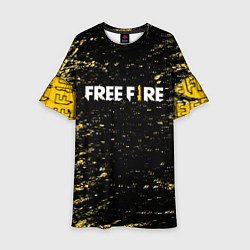 Платье клеш для девочки Garena free fire,, цвет: 3D-принт