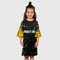 Платье клеш для девочки Garena free fire,, цвет: 3D-принт — фото 2
