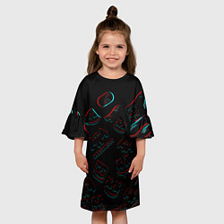 Платье клеш для девочки MARSHMELLO MELT - МАРШМЕЛЛО, цвет: 3D-принт — фото 2