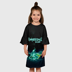 Платье клеш для девочки Evanescence lost in paradise, цвет: 3D-принт — фото 2