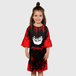 Платье клеш для девочки Logo Berserk, цвет: 3D-принт — фото 2