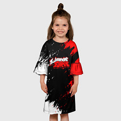 Платье клеш для девочки Friday Night Funkin - логотип игры, цвет: 3D-принт — фото 2