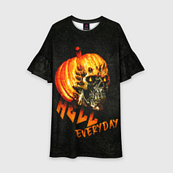 Детское платье Helloween череп тыква scull pumkin