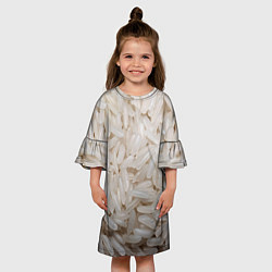 Платье клеш для девочки Риседа, цвет: 3D-принт — фото 2