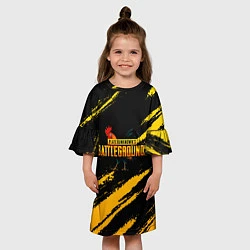 Платье клеш для девочки Playerunknowns Battlegrounds: Петух, цвет: 3D-принт — фото 2