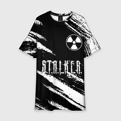 Платье клеш для девочки S T A L K E R 2: Тени Чернобыля, цвет: 3D-принт