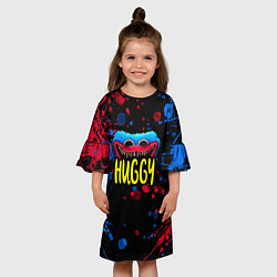 Платье клеш для девочки Huggy, цвет: 3D-принт — фото 2