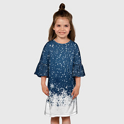 Платье клеш для девочки Snow, цвет: 3D-принт — фото 2