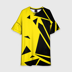 Платье клеш для девочки Цвета победы, цвет: 3D-принт