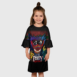 Платье клеш для девочки POPPY PLAYTIME, цвет: 3D-принт — фото 2