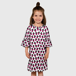 Платье клеш для девочки Игра в кальмара Among Us МБ, цвет: 3D-принт — фото 2