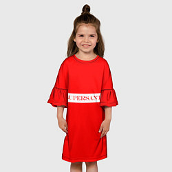 Платье клеш для девочки SUPERSANTA, цвет: 3D-принт — фото 2