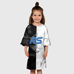 Платье клеш для девочки ST AUTOSPORT FORD, цвет: 3D-принт — фото 2