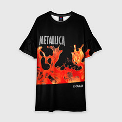 Платье клеш для девочки Load - Metallica, цвет: 3D-принт