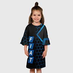 Платье клеш для девочки FIAT BLUE SPORT ФИАТ СПОРТ, цвет: 3D-принт — фото 2