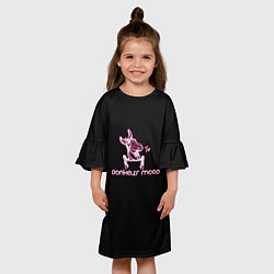 Платье клеш для девочки Donkeys mood, цвет: 3D-принт — фото 2