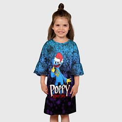 Платье клеш для девочки POPPY PLAYTIME ПОППИ ПЛЕЙТАЙМ НОВЫЙ ГОД, цвет: 3D-принт — фото 2
