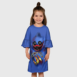 Платье клеш для девочки ИГРА ПОППИ ПЛЕЙТАЙМ - POPPY PLAYTIME, цвет: 3D-принт — фото 2