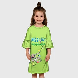 Платье клеш для девочки Buss mission, цвет: 3D-принт — фото 2