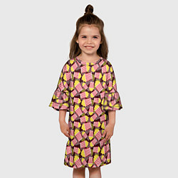 Платье клеш для девочки Попкорн Popcorn, цвет: 3D-принт — фото 2