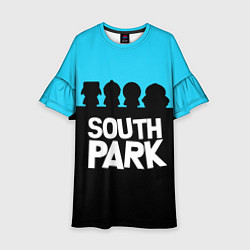 Платье клеш для девочки Южный парк персонажи South Park, цвет: 3D-принт
