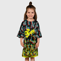 Платье клеш для девочки 9 грамм: Деньги, цвет: 3D-принт — фото 2