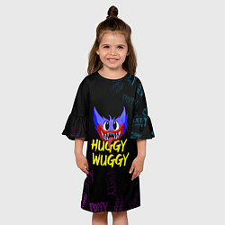 Платье клеш для девочки HUGGY WUGGY PATTERN, цвет: 3D-принт — фото 2