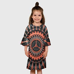 Платье клеш для девочки МаГический УзОр, цвет: 3D-принт — фото 2