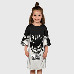 Платье клеш для девочки Bendy And The Ink Machine чернила, цвет: 3D-принт — фото 2